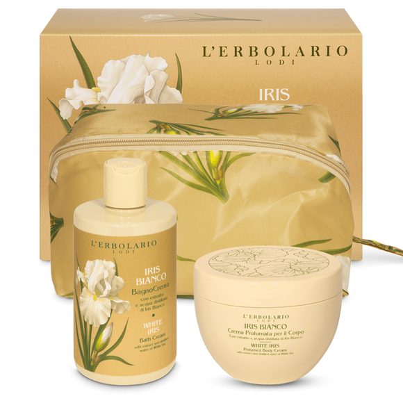 Iris Bianco beauty case Gemma ed limitata